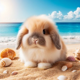 Bunny at the beach