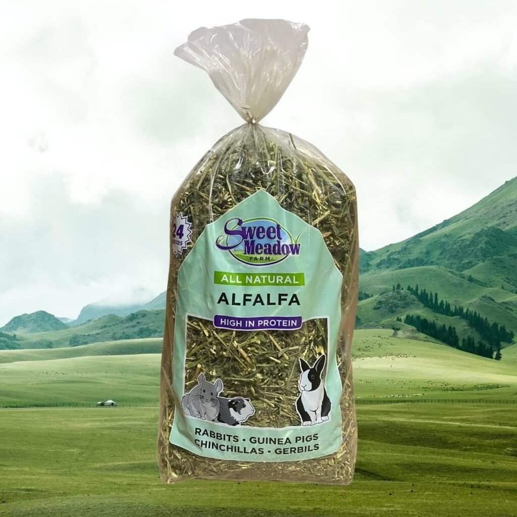 New bunny care kit including alfalfa hay, transition feed, and carrier