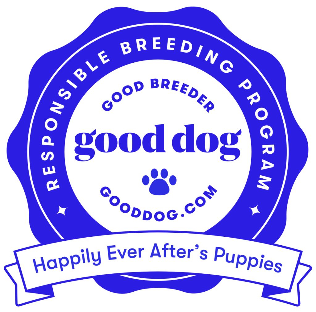 happily-ever-afters-puppies-pennsylvania-badge - Happily Ever After Rabbitry Good Dog certified mini dachshund breeder in the United States